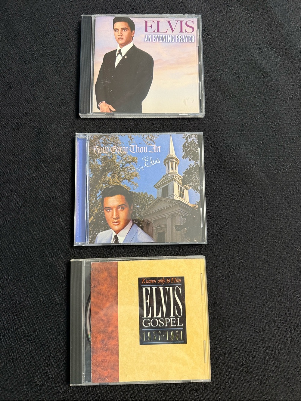 Elvis Gospel Music CDs, Lot of 3, Excellent Condition